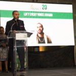 Board member Jesse Williams was recognized for his work in the movement by being honored as the Lift Every Voice Award recipient. 