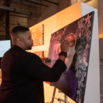 GoARTful brought in a live artist to create a canvas piece based on the night's festivities.